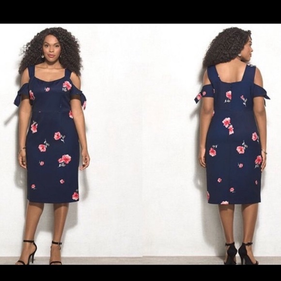 Ashley Graham x Dress Barn Floral Dress - Picture 1 of 4